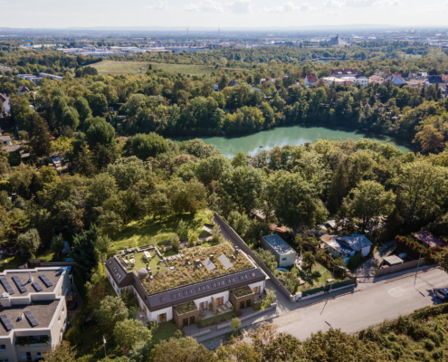 Kellerberggasse Drohnenansicht